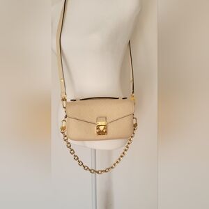 Authentic Louis Vuitton Monogram Empreinte Beige Pochette Metis 2wayBag Bx